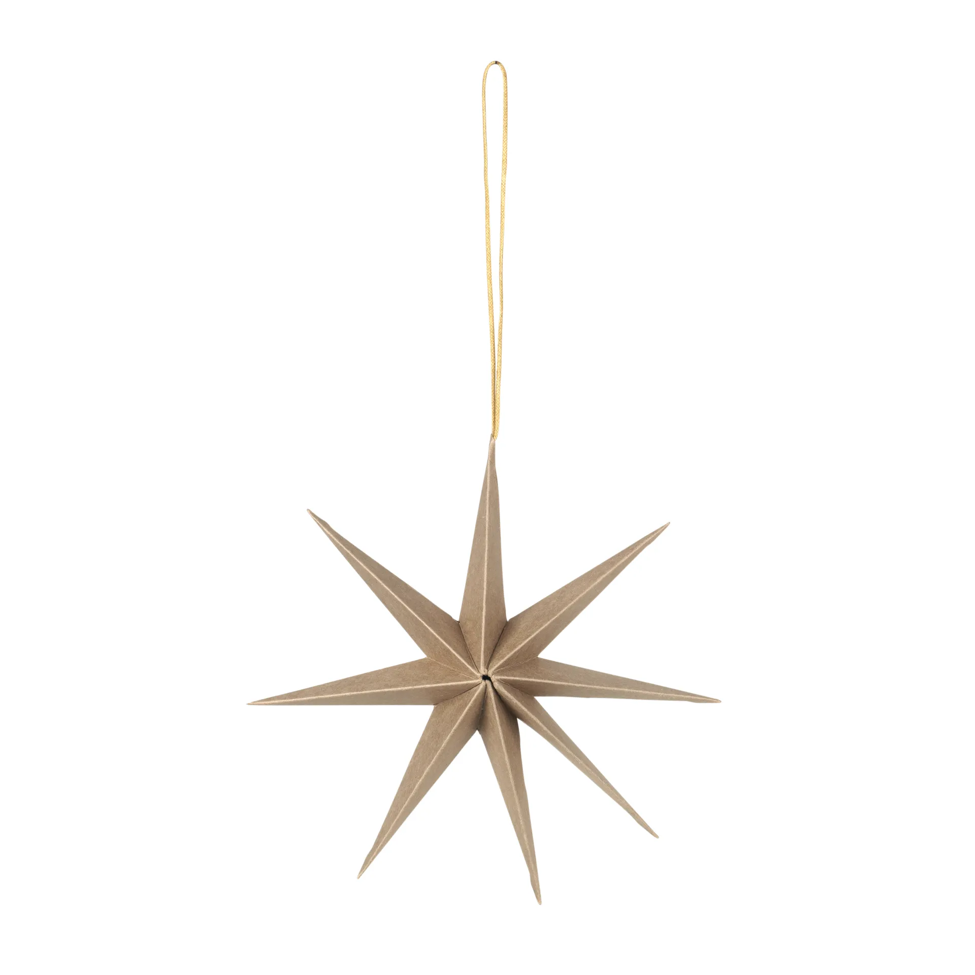 Star Papierstern Ø15cm, Natural brown Broste Copenhagen