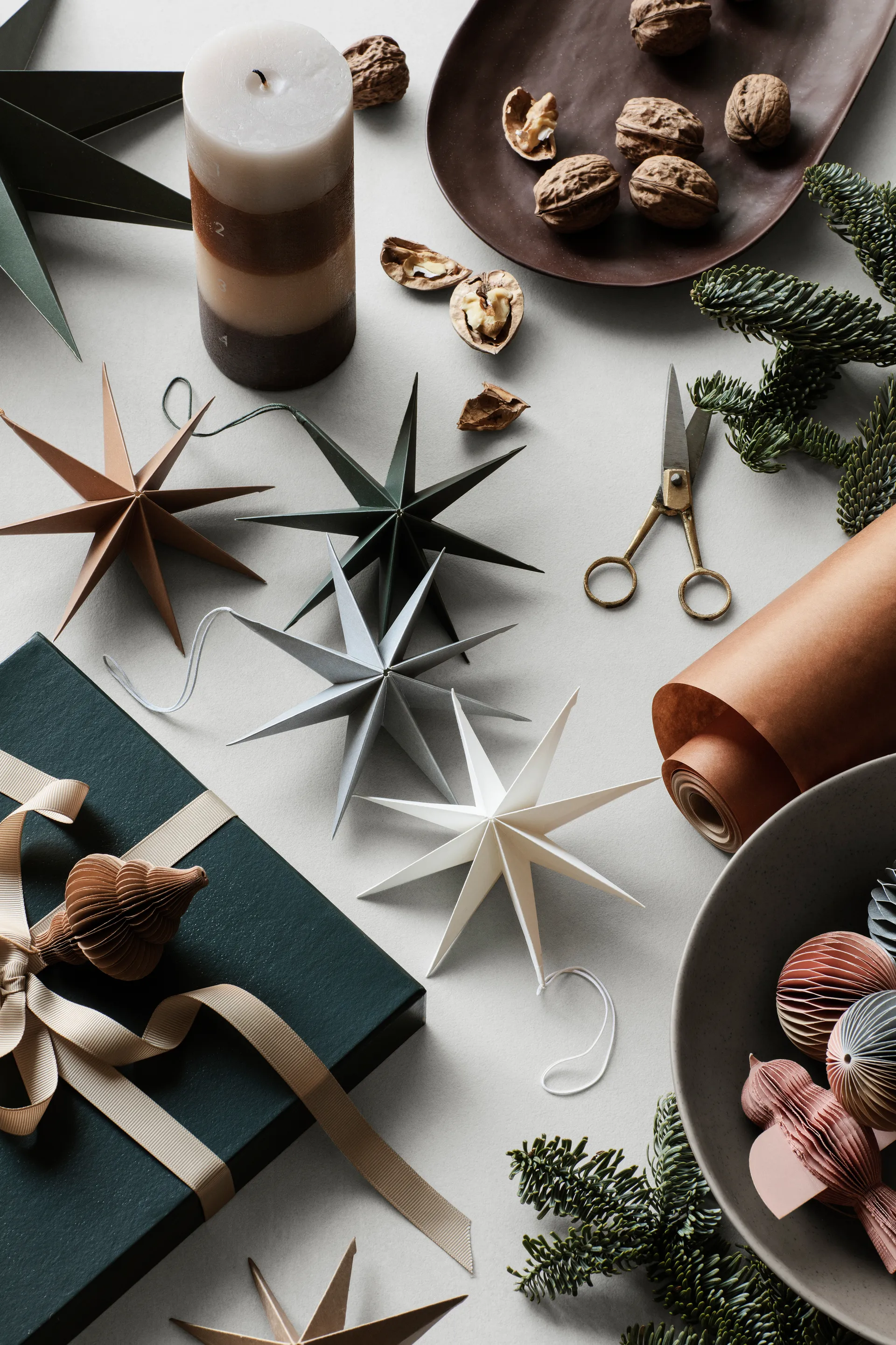 Star Papierstern Ø15cm, White Broste Copenhagen