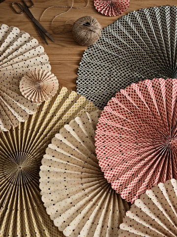 Stella rosette Adventsstern L Ø60 cm - Deep forest-natural - Broste Copenhagen