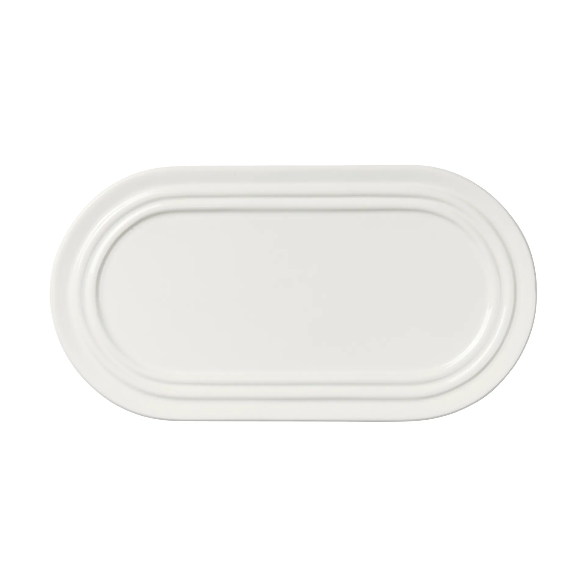 Stevns Teller oval 27,5 cm, Chalk White Broste Copenhagen