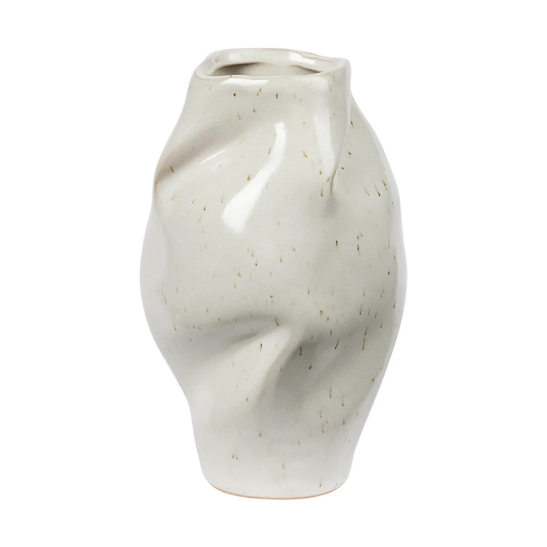 Susie Vase, Rainy Day Grey, 14 cm Broste Copenhagen