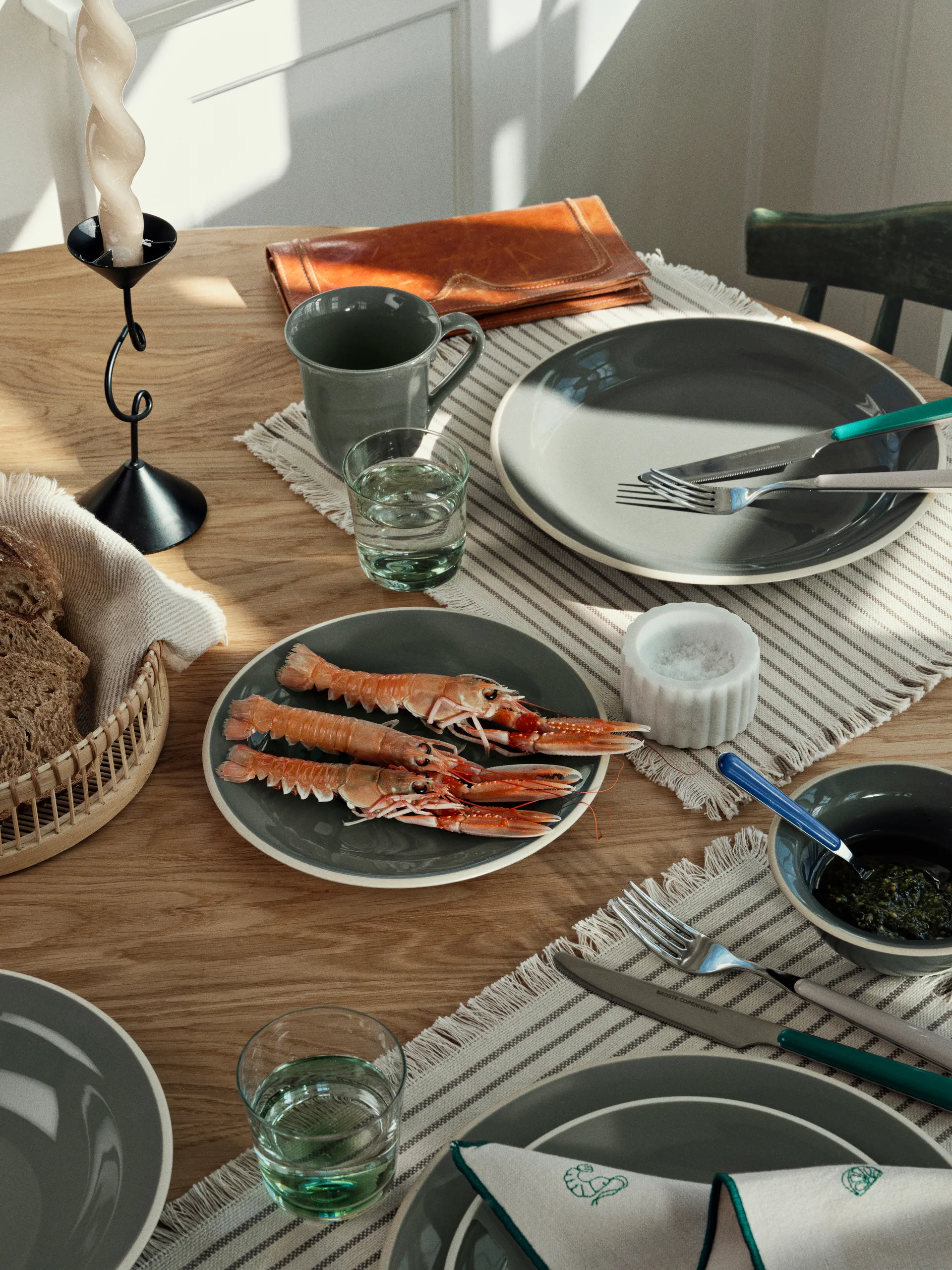 Taverna Mittagsteller Ø22 cm, Green Broste Copenhagen