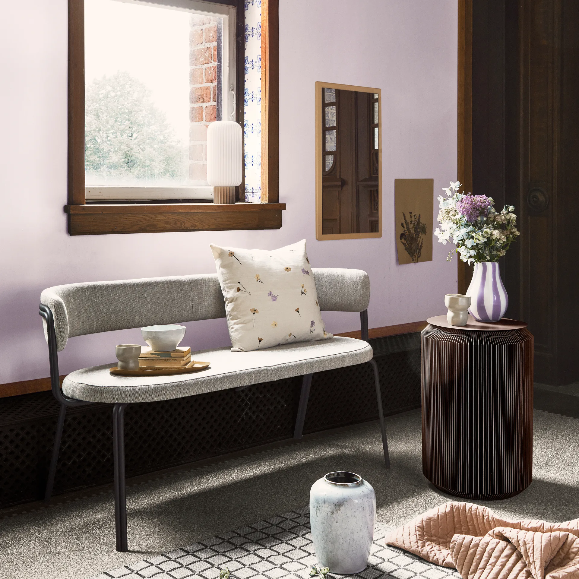 Tenna Spiegel 46 x 78 cm, Beige Broste Copenhagen