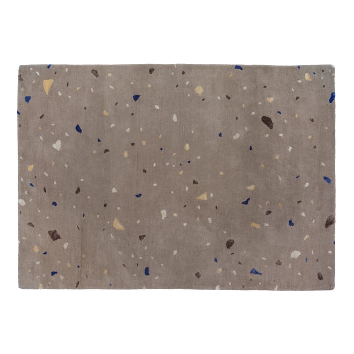 Terrazzo Wollteppich 140 x 200cm - Carafe brown-blue spot - Broste Copenhagen