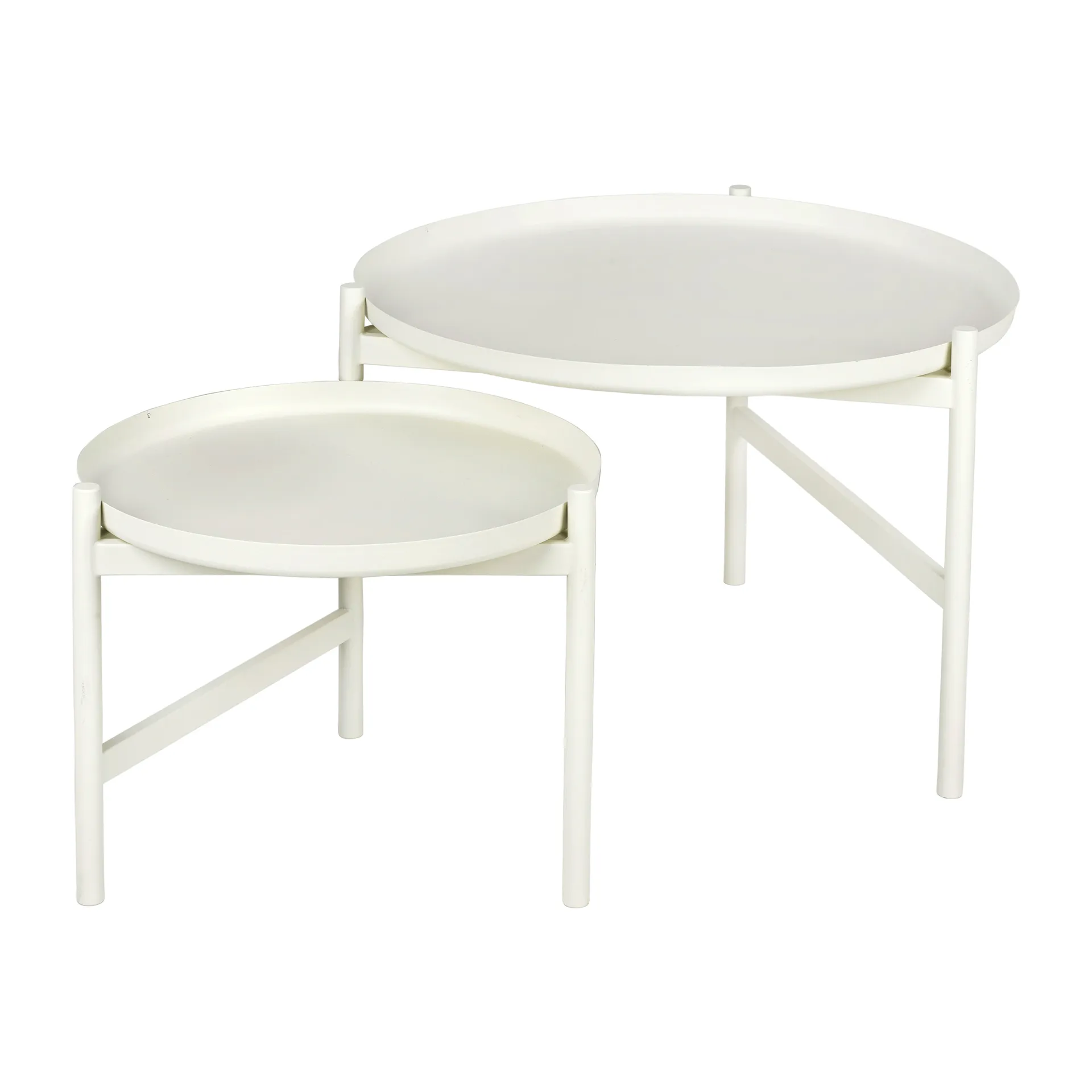 Turner table Beistelltisch Ø70cm, White Broste Copenhagen