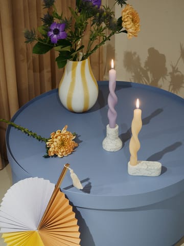 Twist twisted candles gedrehte Kerze 23cm 2er Pack - Orchid light purple - Broste Copenhagen