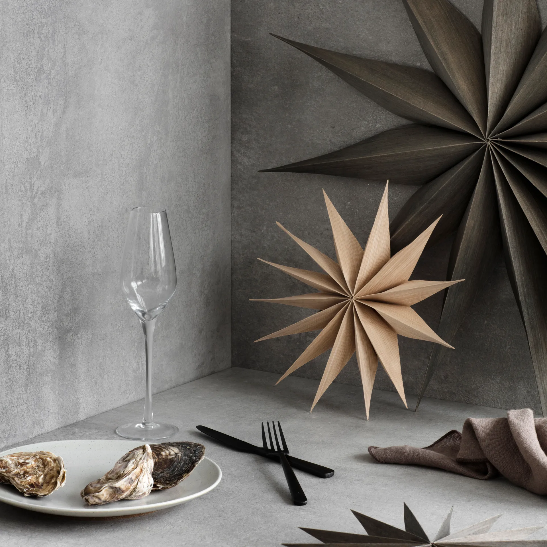 Venok Weihnachtstern 40cm, Beige Broste Copenhagen