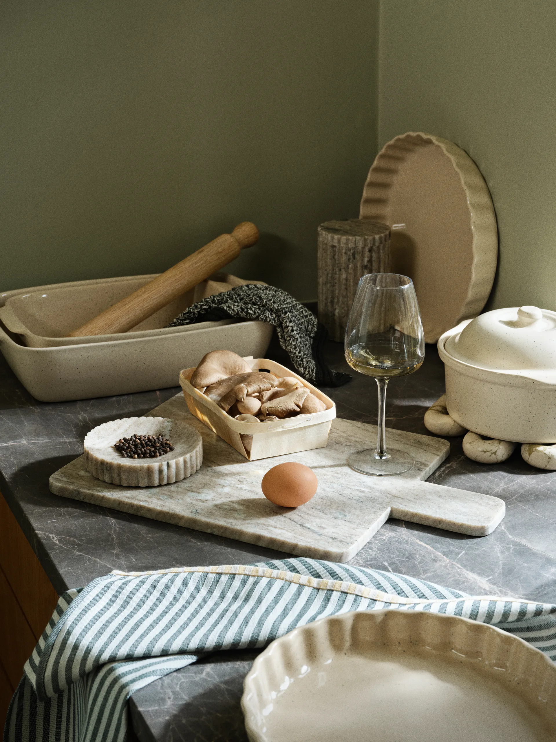 Vig Pajform 29 cm, Beige Broste Copenhagen