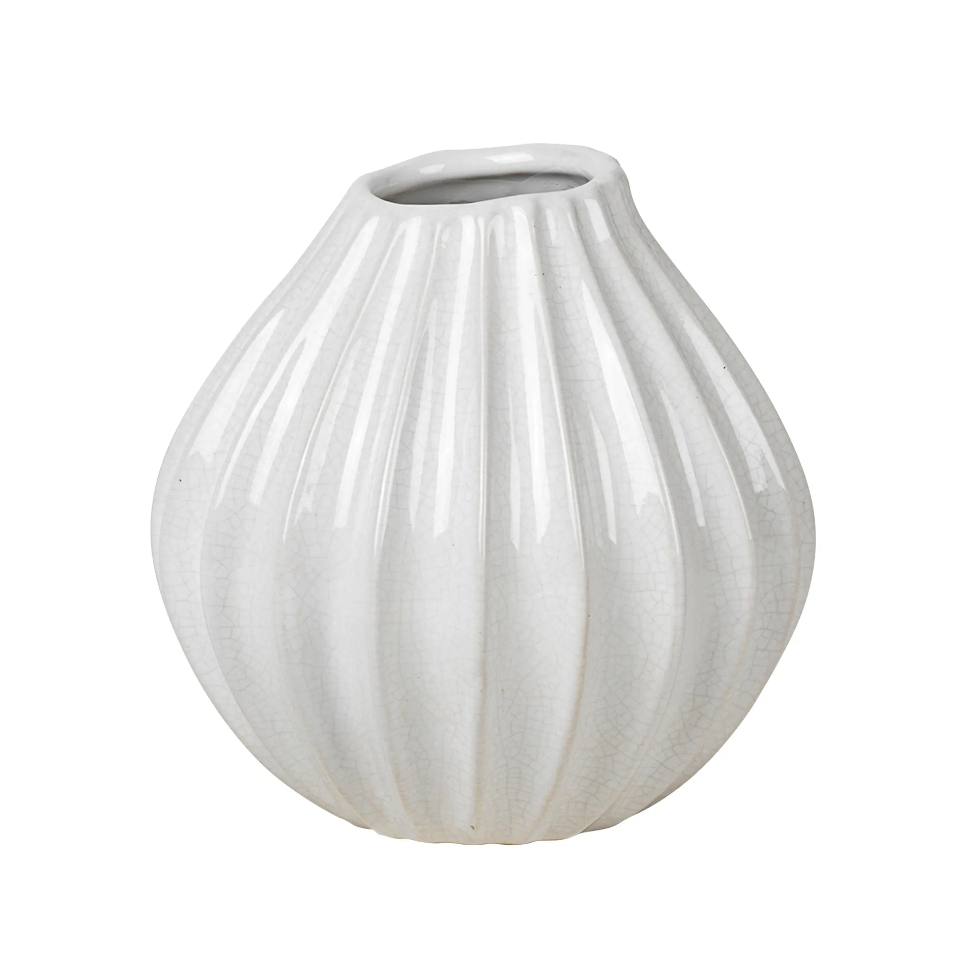 Wide Vase ivory, 15cm Broste Copenhagen