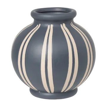 Wilma Vase 17,8cm - Blue-rainy day - Broste Copenhagen