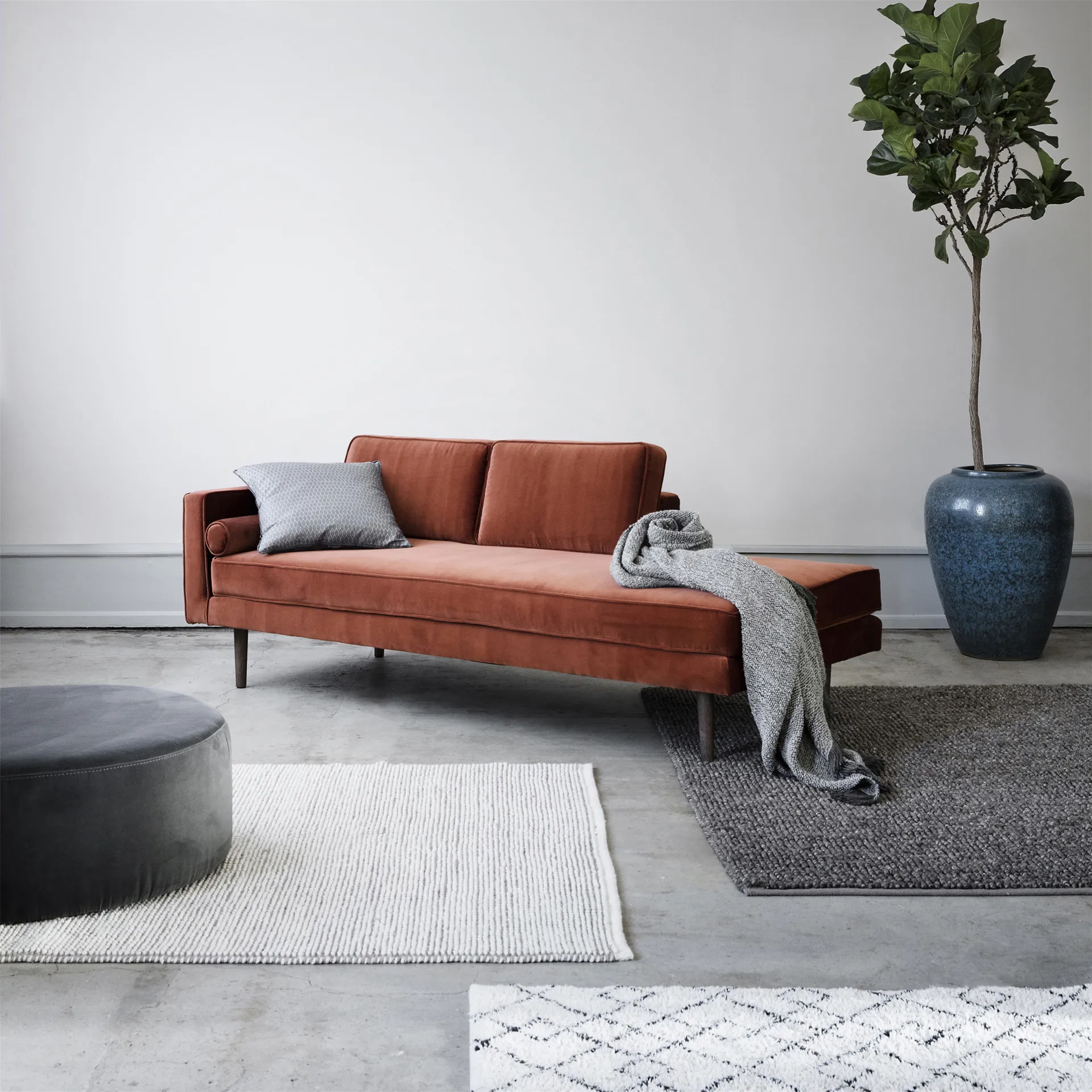 Wind Chaiselongue, Caramel cafe (rot) Broste Copenhagen