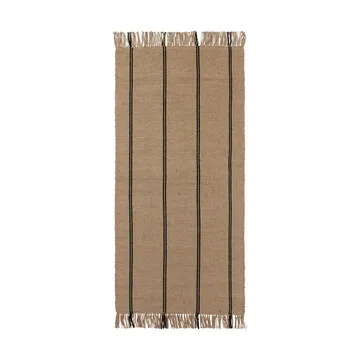 Yuki Fussmatte - Black-natural, 70x140 cm - Broste Copenhagen