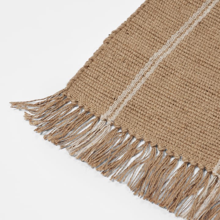 Yuki Fussmatte, White-natural, 70x200 cm Broste Copenhagen