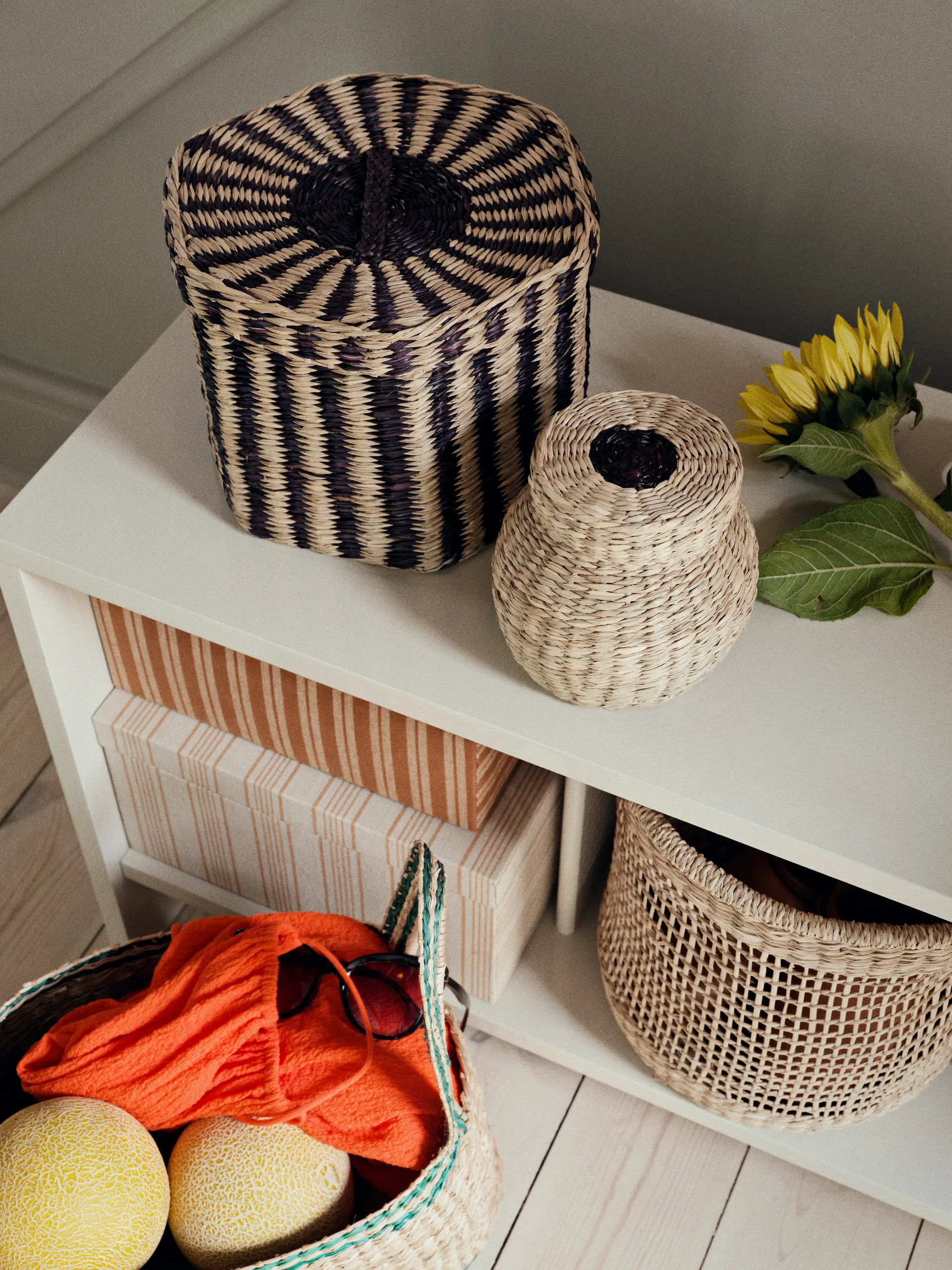 Zues Korb 3 Teile, Natural Broste Copenhagen