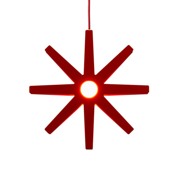 Fling 78 Pendelleuchte - Rot, rotes Kabel - BSweden