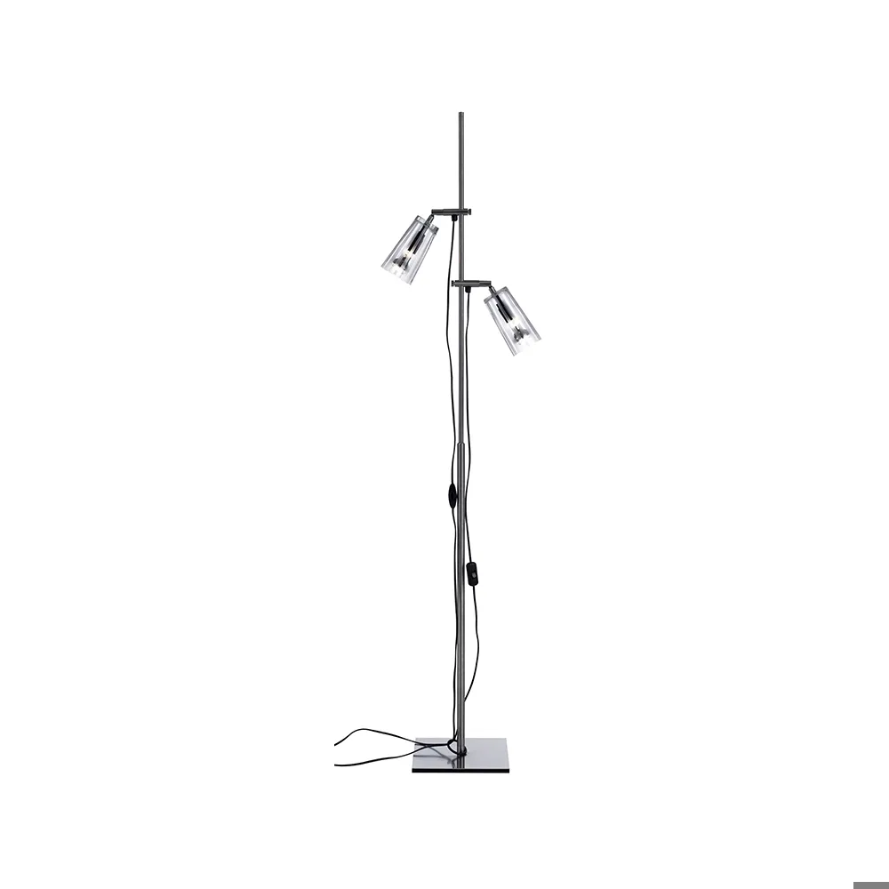 Bsweden Manhattan 16 Stehleuchte Glas klar, mattierte vertikale Streifen