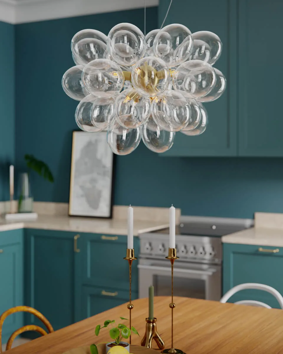 Gross Deckenleuchte Ø50 cm, Messing-klar By Rydéns