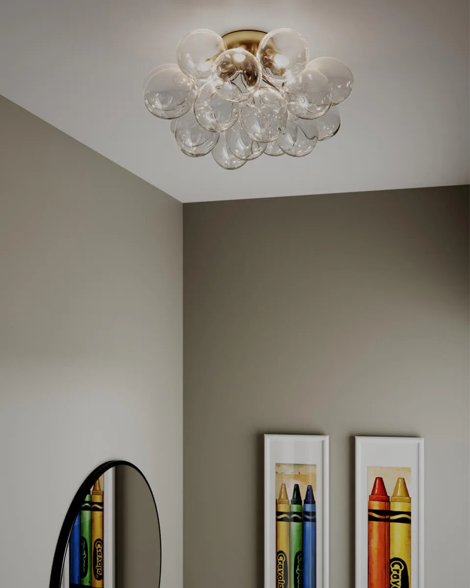 Gross Deckenleuchte Ø50 cm, Messing-klar By Rydéns