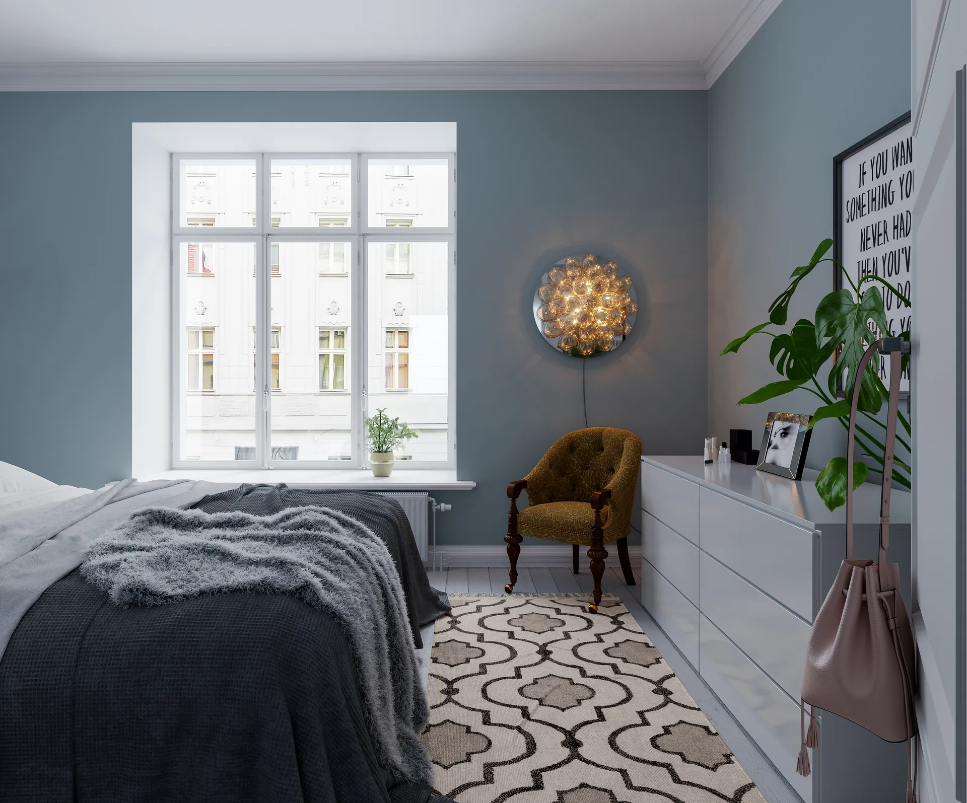 Gross Wandleuchte Ø60cm, Amber By Rydéns