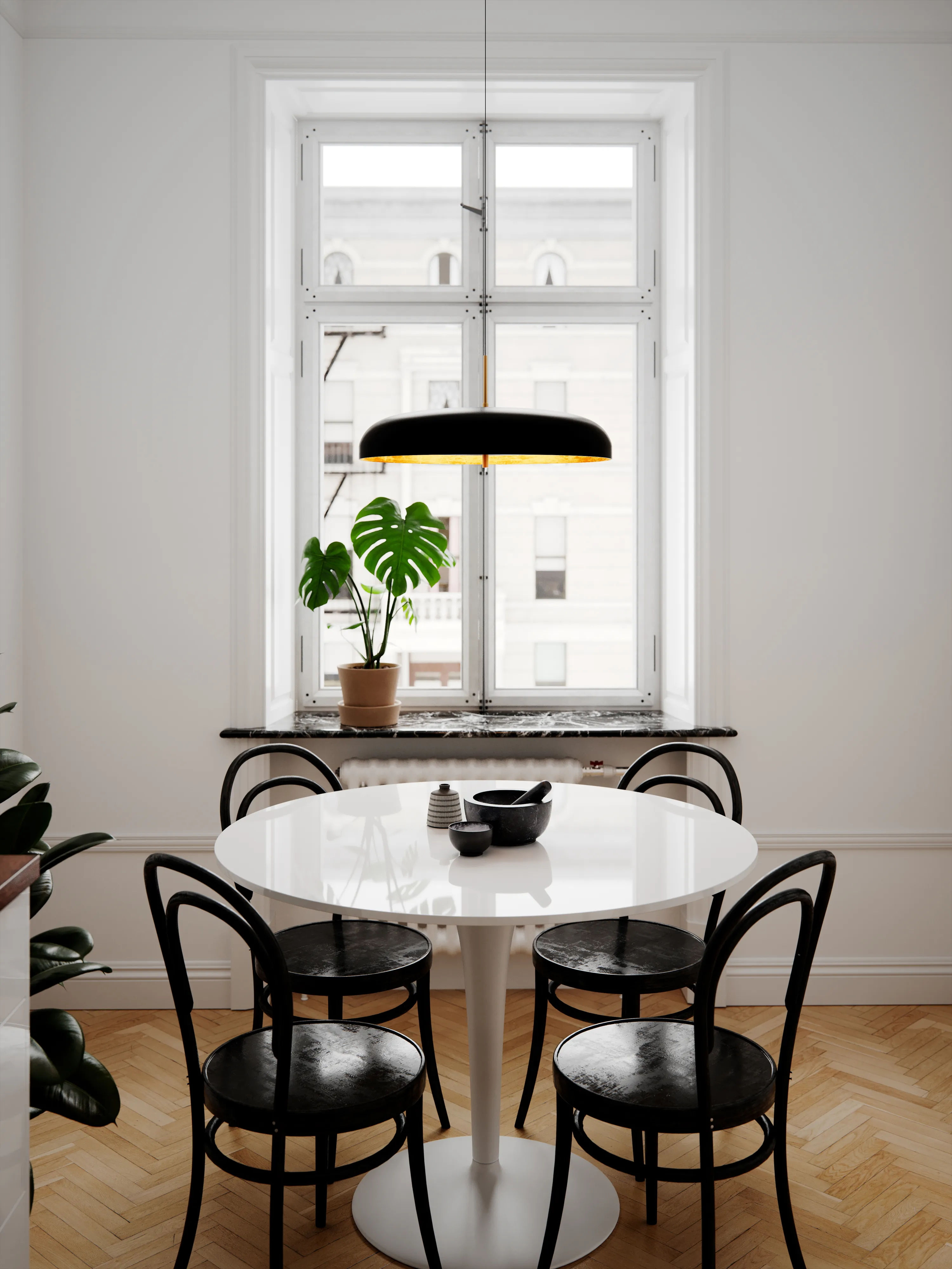Fabas Pendelleuchte Schwarz/gold, 200 Cm Hoch – 46W ECO, E27 Fassung, Für Wohnräume Und Esszimmer