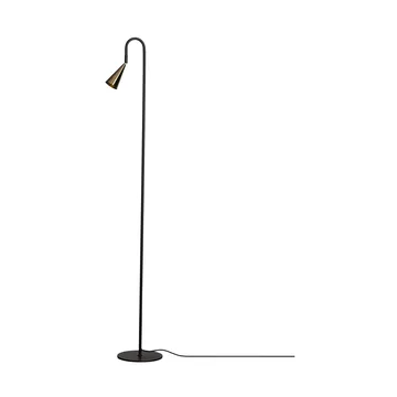 Spline Stehleuchte - Schwarz-Messing, 140 cm - By Rydéns