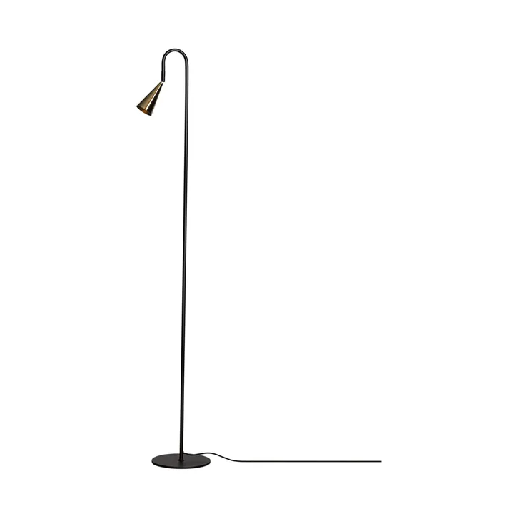 Spline Stehleuchte - Schwarz-Messing, 140 cm - By Rydéns