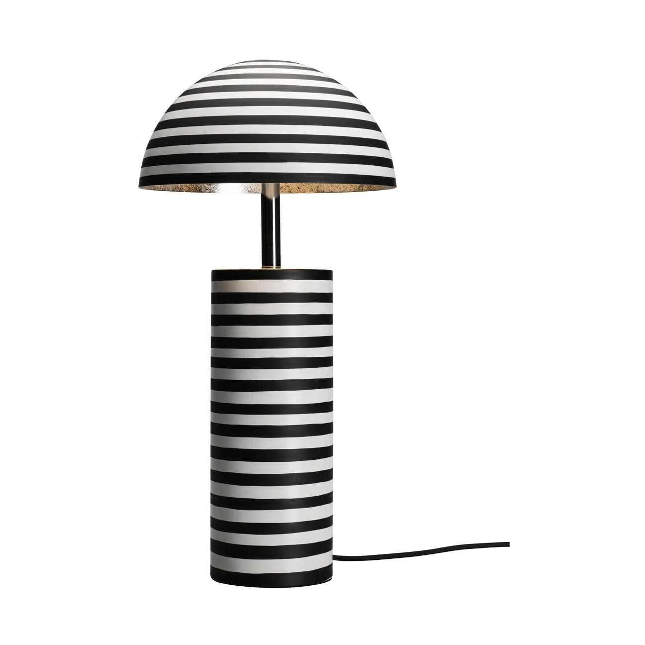 Stripe Tischleuchte, Weiß-Schwarz, 50 cm By Rydéns