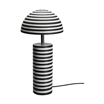 Stripe Tischleuchte - Weiß-Schwarz, 50 cm - By Rydéns