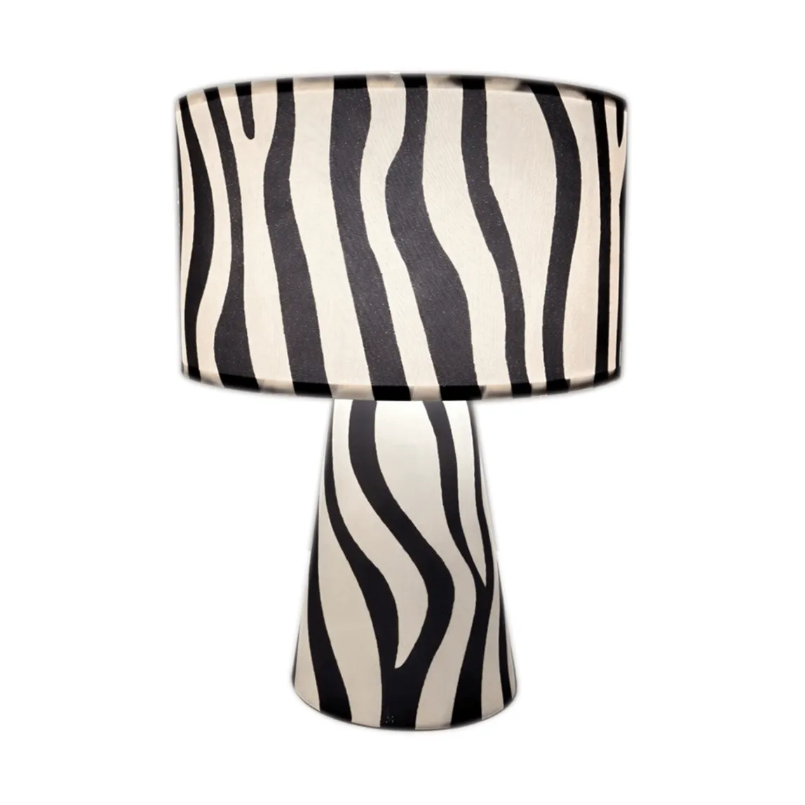 Zany Zebra Tischleuchte, Schwarz-Weiß, 43 cm By Rydéns