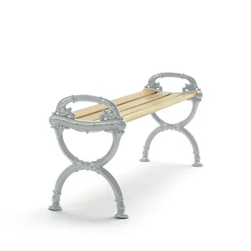 Byarum Bank - Kiefer Imprägnierung, Rohaluminiumgestell - Byarums bruk