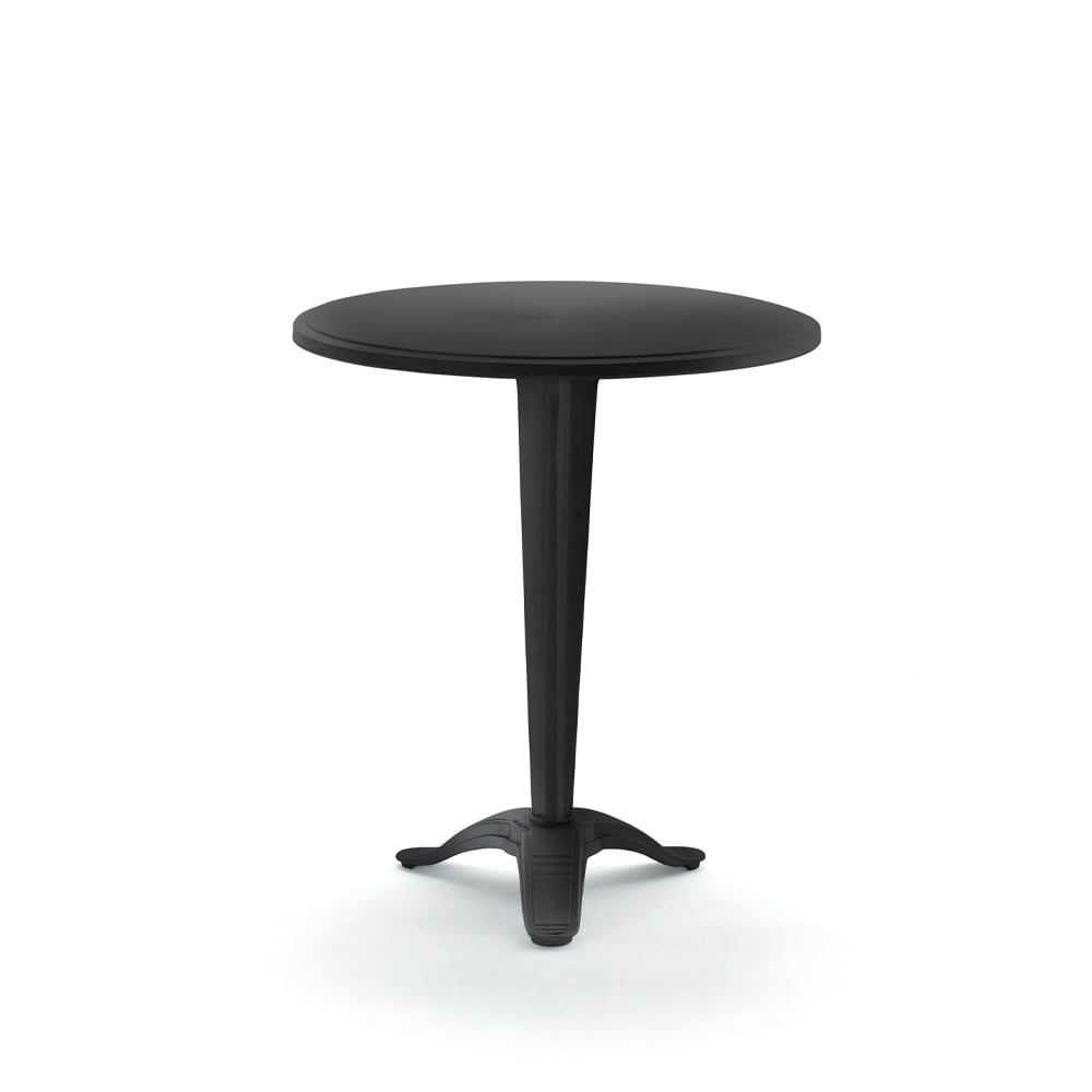 Byarums bruk Calais Café-Tisch Schwarz, schwarzes Gestell, kleiner Fuß