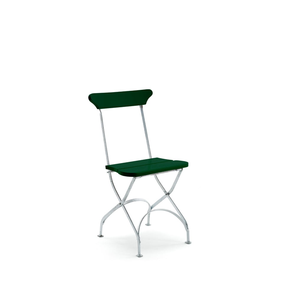 Byarums bruk Classic No.2 Stuhl Grün, warm verzinktes Gestell