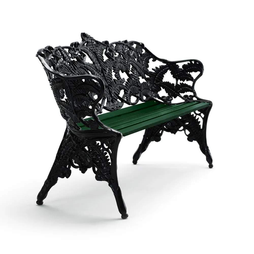 Byarums bruk Classic Sofa Grün, schwarzes Stativ