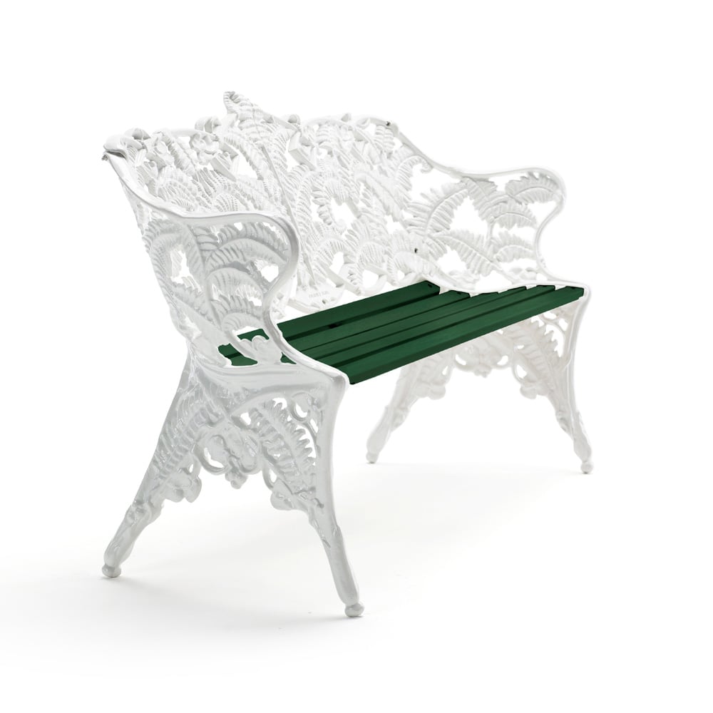 Byarums bruk Classic Sofa Grün, weißes Stativ