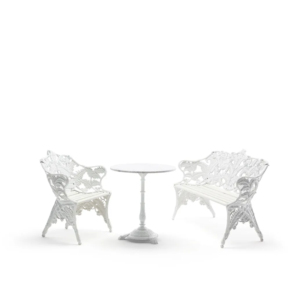 Classic Sofa, Weiß lackierte Kiefer, weißes Gestell Byarums bruk