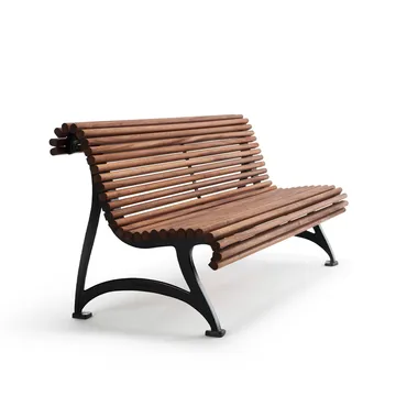 Jujol Sofa - Mahagoni, schwarzes Gestell - Byarums bruk