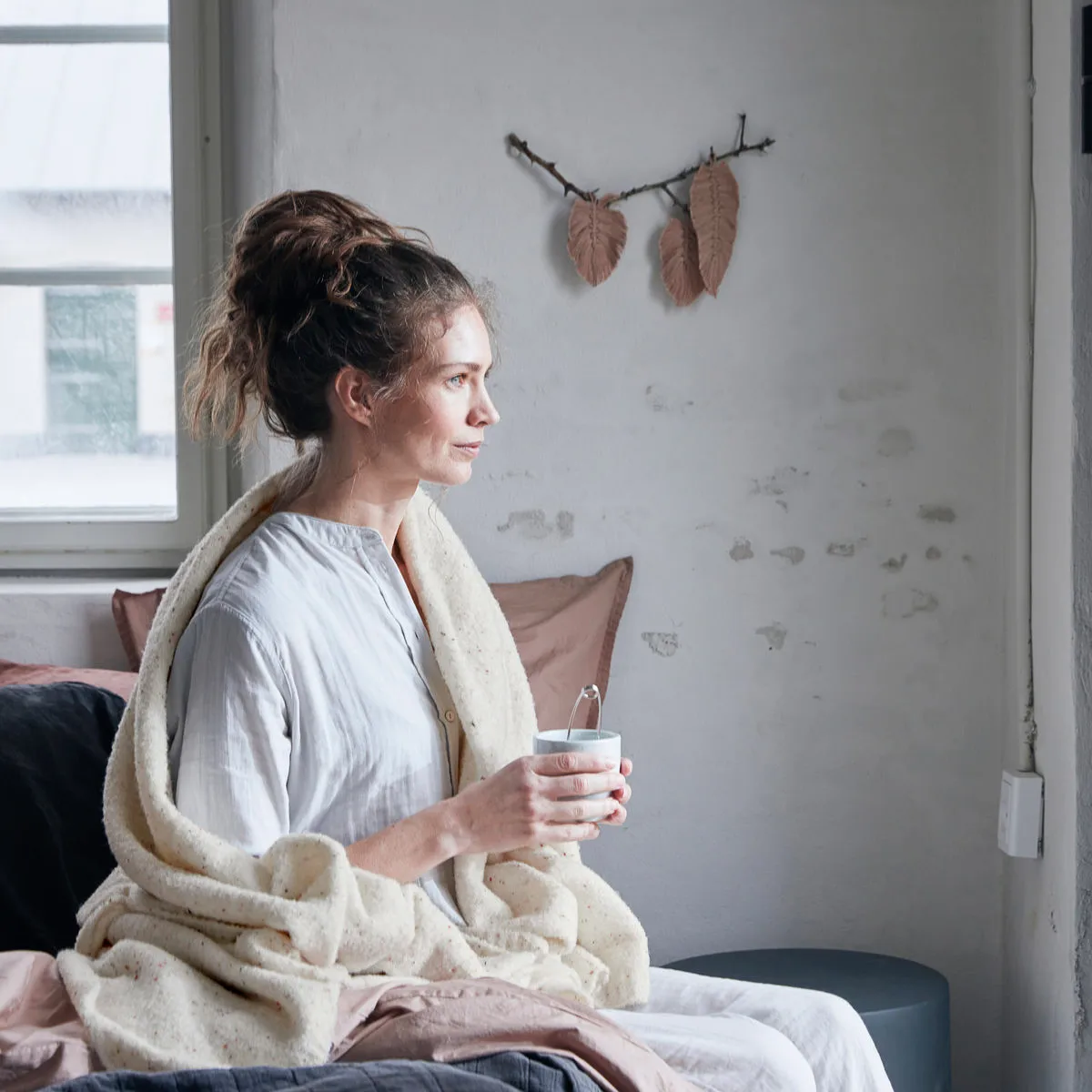 Ingeborg Bettüberwurf 135 x 190cm, Haze byNORD