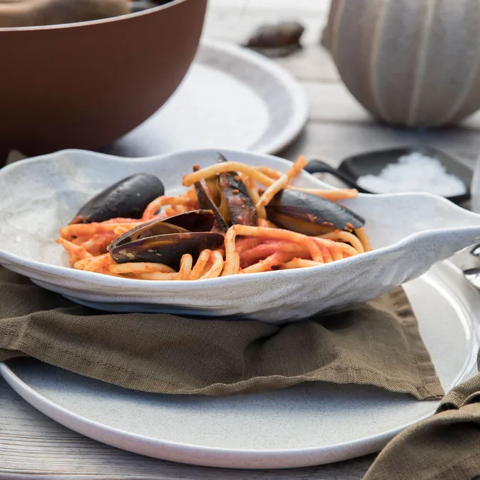 Alima Schale 17 x 28cm, Beige Byon