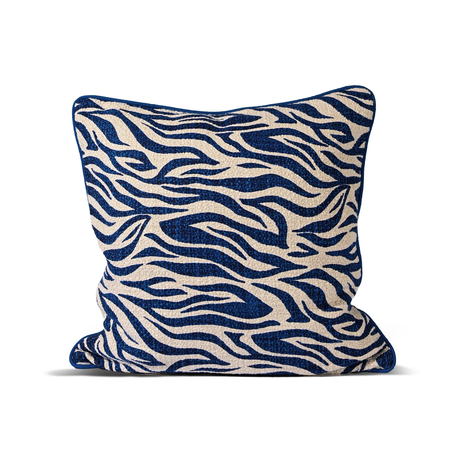 Anima Kissen M 50x50 cm, Zebra-blau Byon