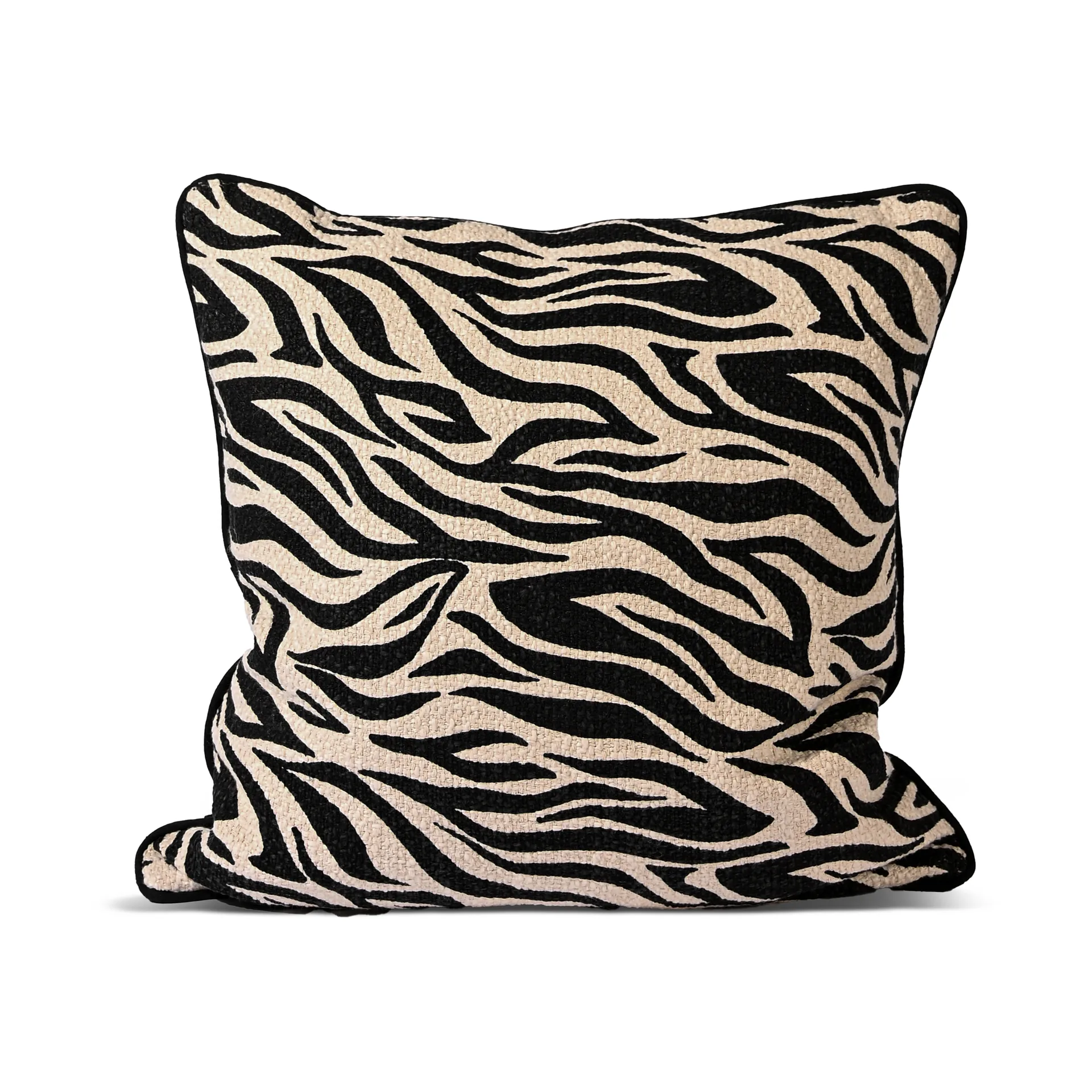 Anima Kissen M 50x50 cm, Zebra-schwarz Byon