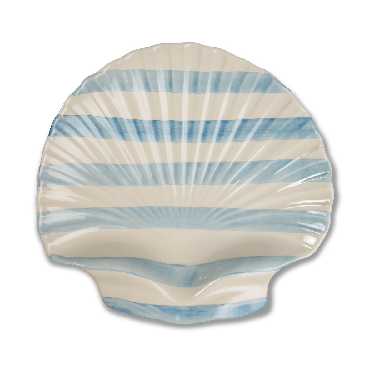 Byon Armona stripe Auflaufform 32x32,5 cm Hellblau-weiß