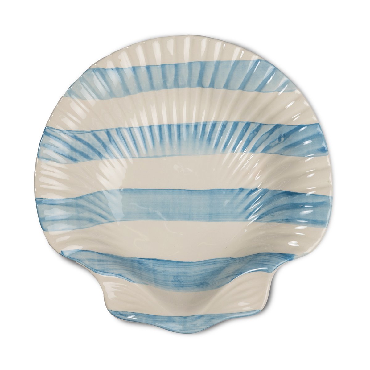 Byon Armona stripe Teller 23,5x23,5 cm Hellblau-weiß