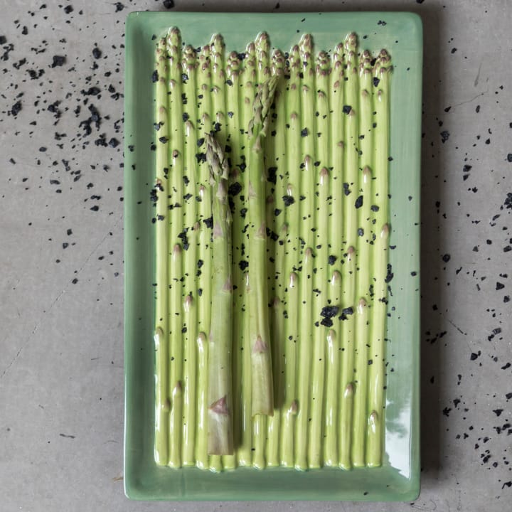 Asparagus Teller 28  x  17cm - Grün - Byon
