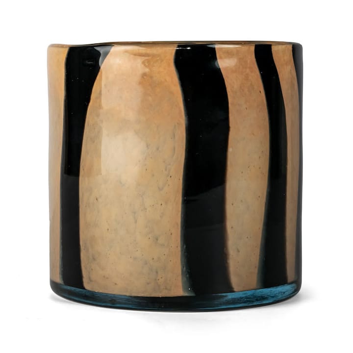 Calore Windlicht-Vase M Ø15cm - Black-beige - Byon