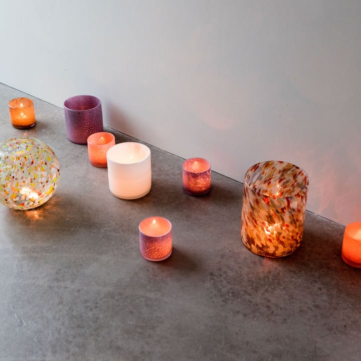 Calore Windlicht-Vase M Ø15cm, Coral Byon