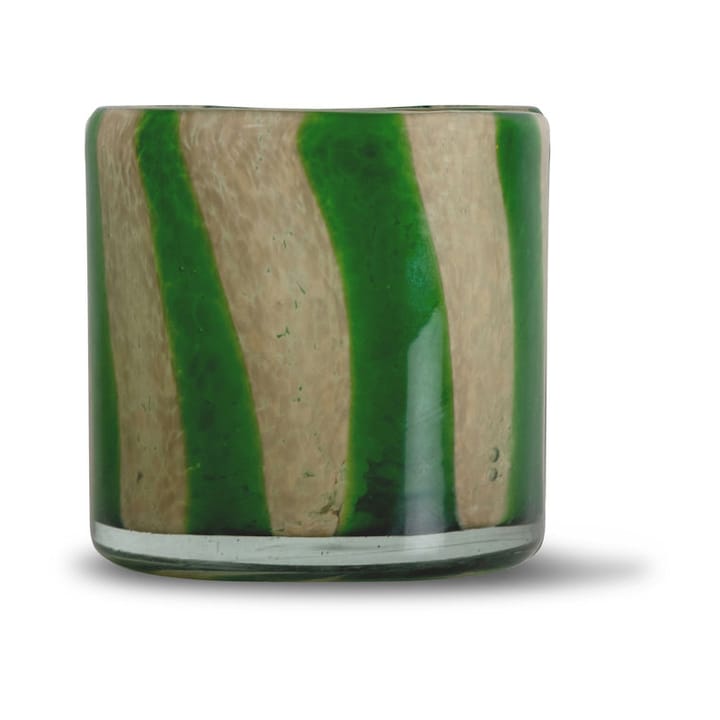 Calore Windlicht-Vase M Ø15cm - Green-beige - Byon