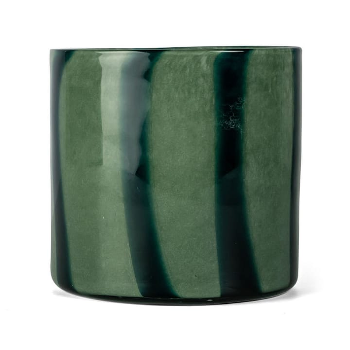 Calore Windlicht-Vase M Ø15cm - Green-dark green - Byon