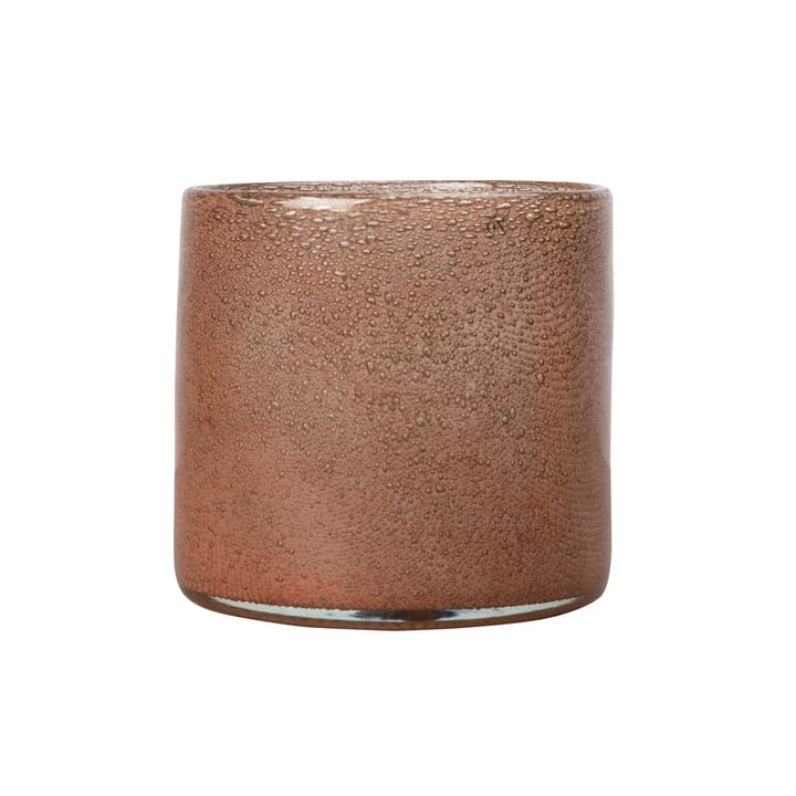 Calore Windlicht-Vase M Ø15cm - Rusty red - Byon