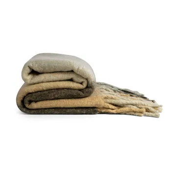 Check Wolldecke - Mixed beige - Byon