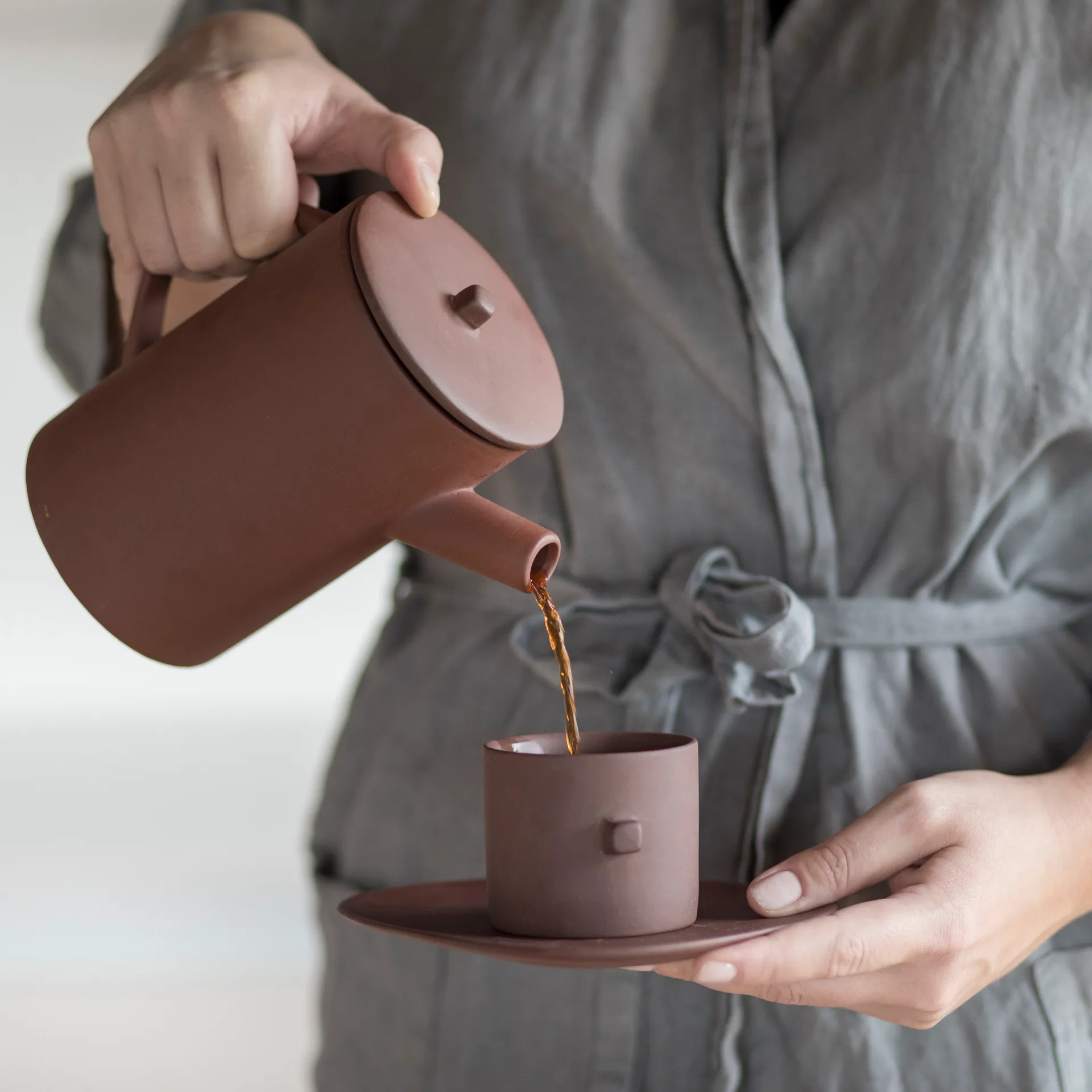 Clay Kaffetasse , Braun Byon